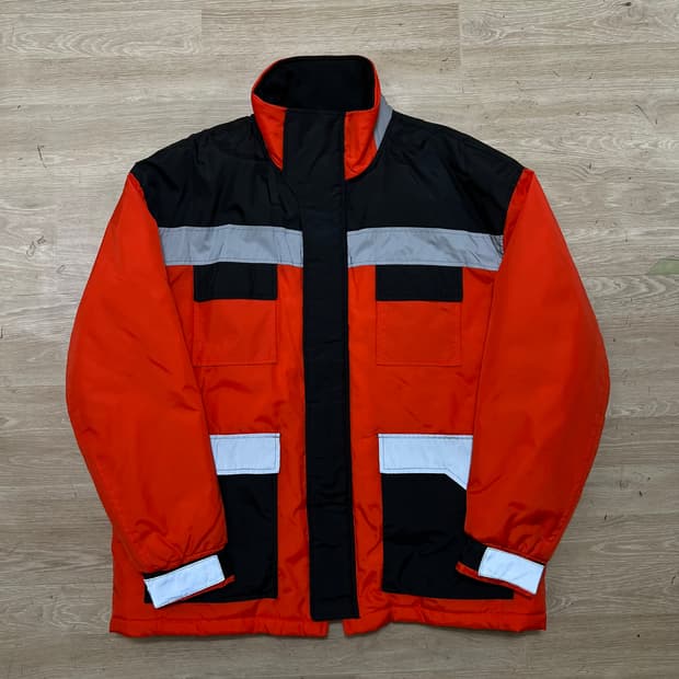 자라 리플렉티브 배색 스키복 보드복 스키점퍼 [오렌지] M/95