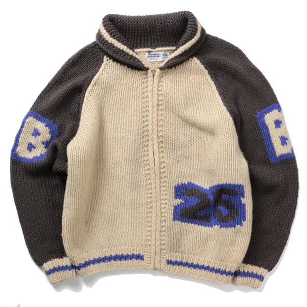 vintage baseball 헤비울 코위찬 스웨터  