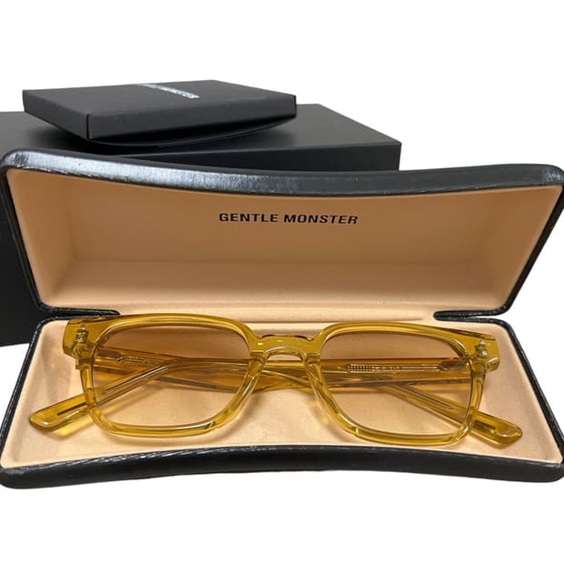 젠틀몬스터 선글라스 옐로우 풀박스
