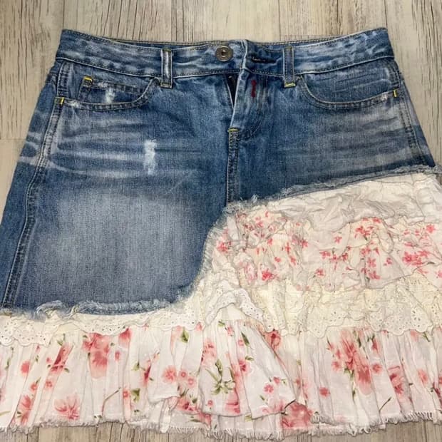 빈티지 데님스커트