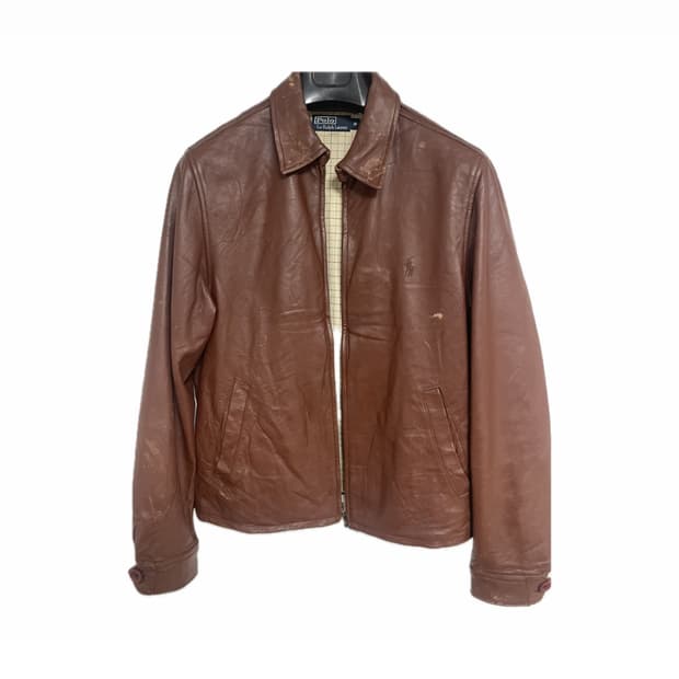 [M] 폴로 빈티지 램스킨 레더 자켓