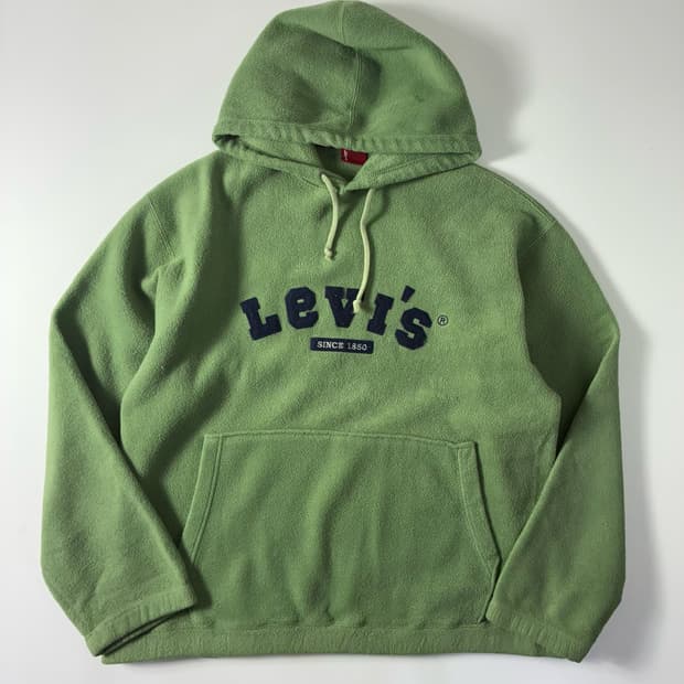 Levi's   리바이스 00,s 레드탭 아치로고 플리스 후드티