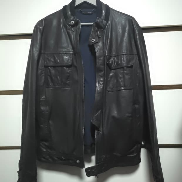 송지오옴므 지오송지오 남성 가죽 자켓 XL(105)