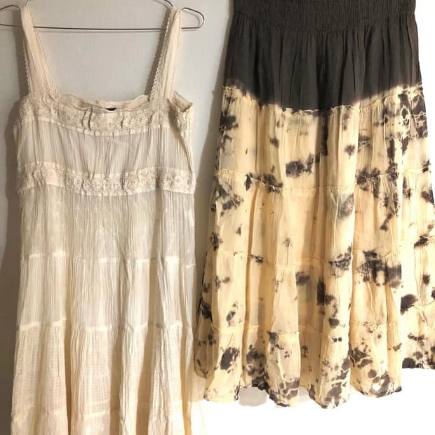 빈티지 모리걸 페어리 원피스 스커트 세트