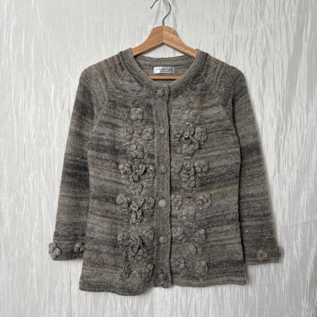 MOSS BLOOM KNIT CARDIGAN