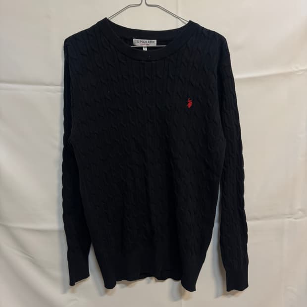 유에스폴로 케이블 니트