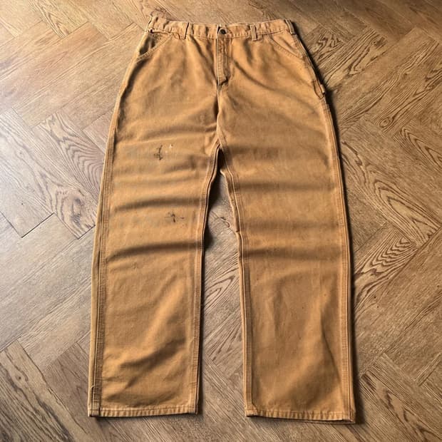 [36]칼하트 USA 브라운 싱글니 페인팅 워크팬츠