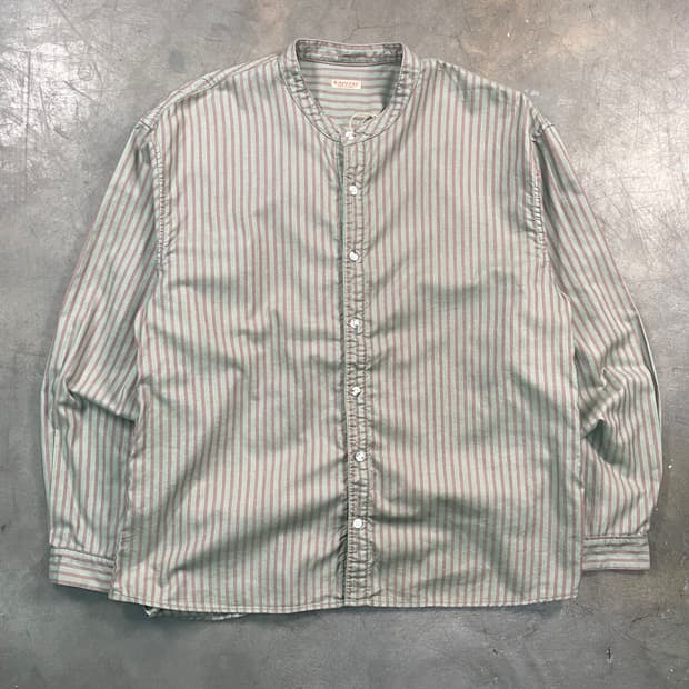캐피탈 스트라이프 헨리넥 셔츠