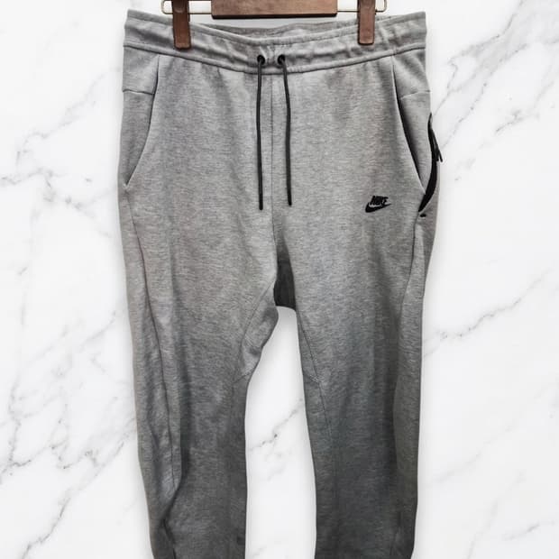 XL,105)) NIKE 나이키 회색 바지! 허리 전체 고무줄~