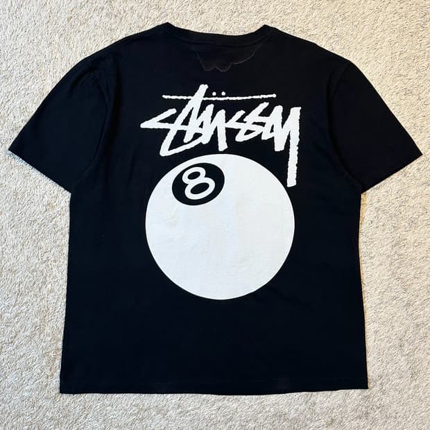 스투시 STUSSY 8볼 반팔 티셔츠 블랙