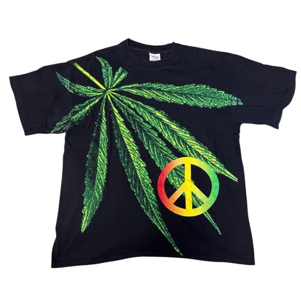 90s 1993 Bob Marley hemp