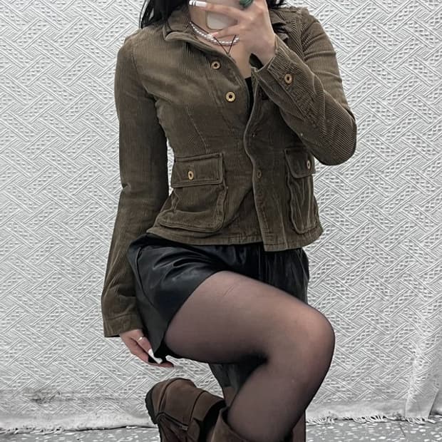 폴로 랄프로렌 코지 캐주얼 코듀로이 딱붙핏 자켓 XS C10946