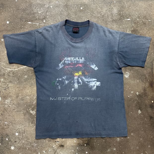 90s OG 빈티지 메탈리카 티셔츠 빈티지 밴드 티셔츠