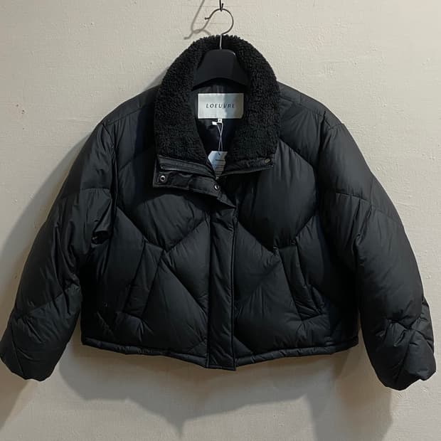 루에브르 퍼 카라 다운 자켓