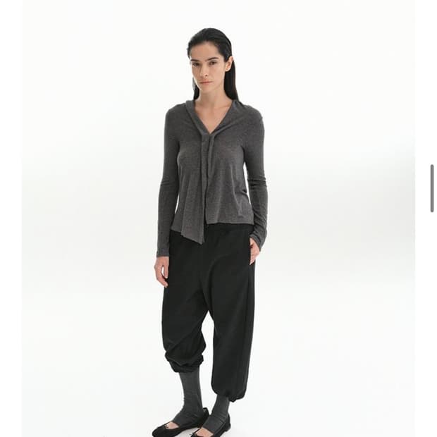 REPOS 리포스 twisted cardigan (charcoal)