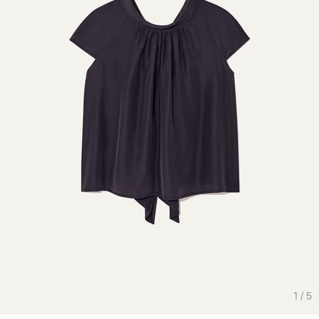 Gather blouse (dark-grey)