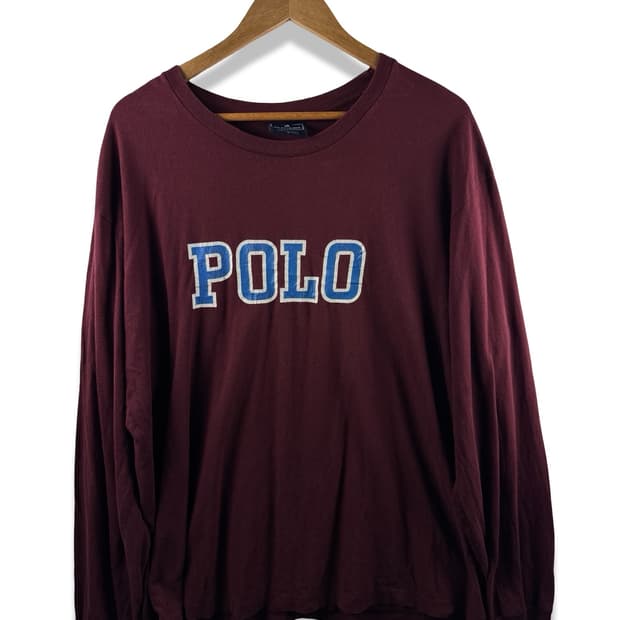 폴로 와인 버건디 롱슬리브1912