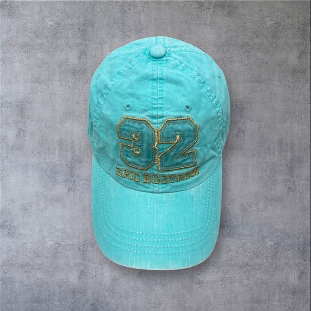 본더치 y2k 스펠아웃 로고 스카이 볼캡