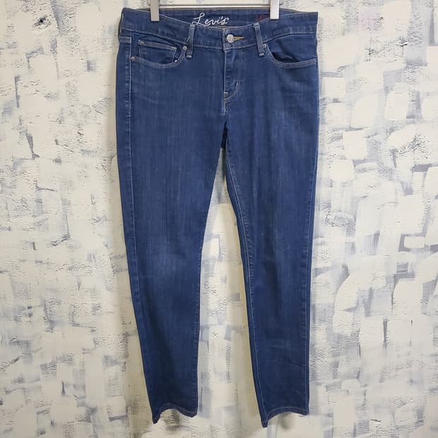 리바이스 여성 큐빅 데님 청바지 