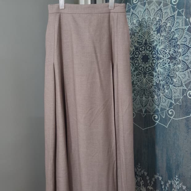 SIE 맞주름 맥시 롱 스커트