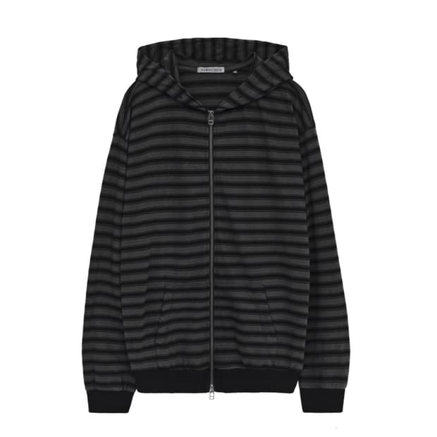 폴리테루 휴먼 인덱스 휴먼 스트라이프 집 후디 블랙 3사이즈 팝니다