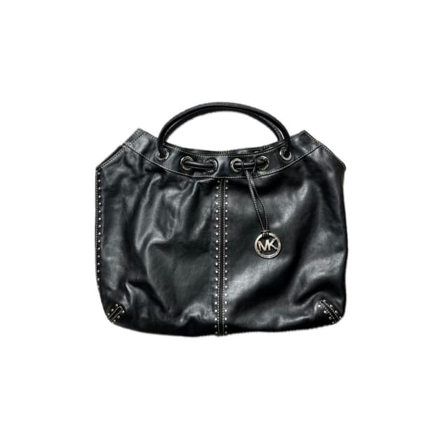 마이클 코어스 블랙 스터드 토트백