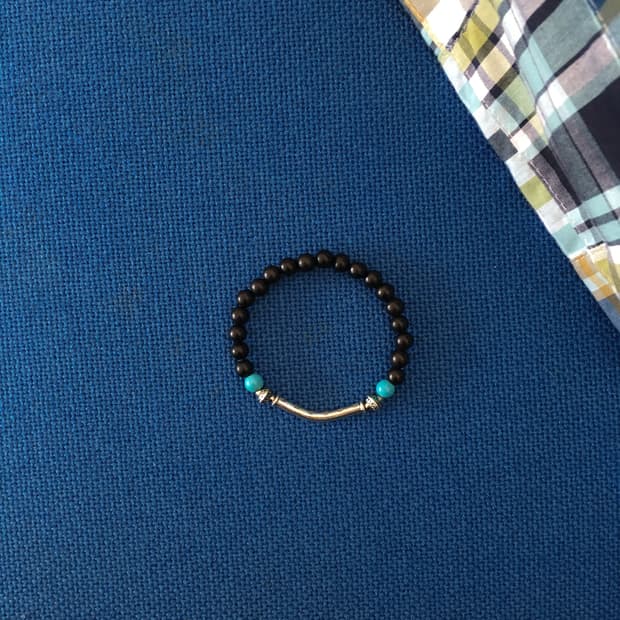 ethnic mint bracelet