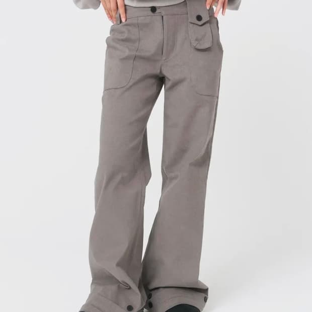 미세키서울 Mini pocket button pants GREY 미니포켓