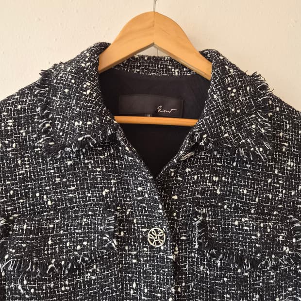 지컷 Gcut 여성 트위드루즈핏자켓 55사이즈