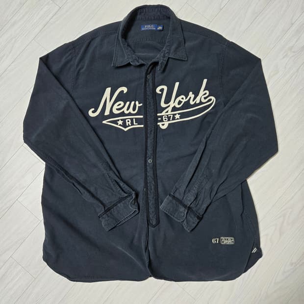 XXL 폴로랄프로렌 빅레터링 뉴욕 셔츠