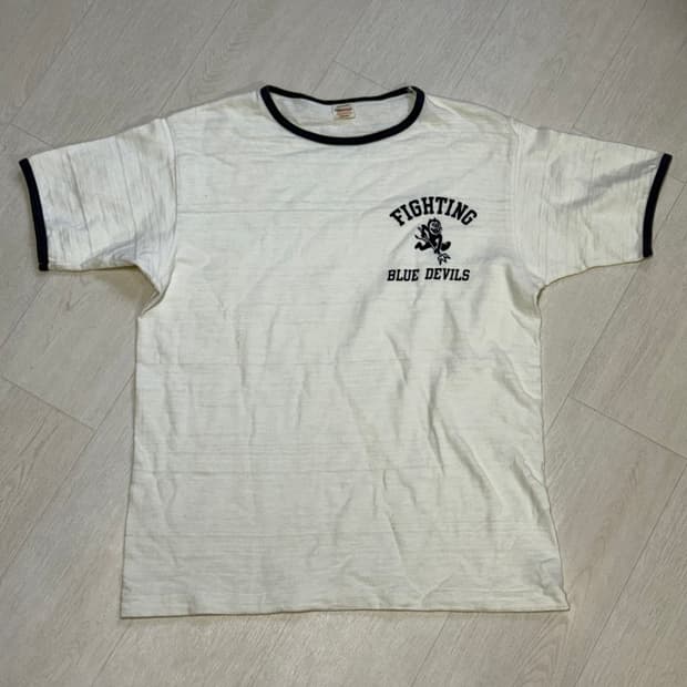 웨어히우스 LOT 4059 프린트 링거 티셔츠 