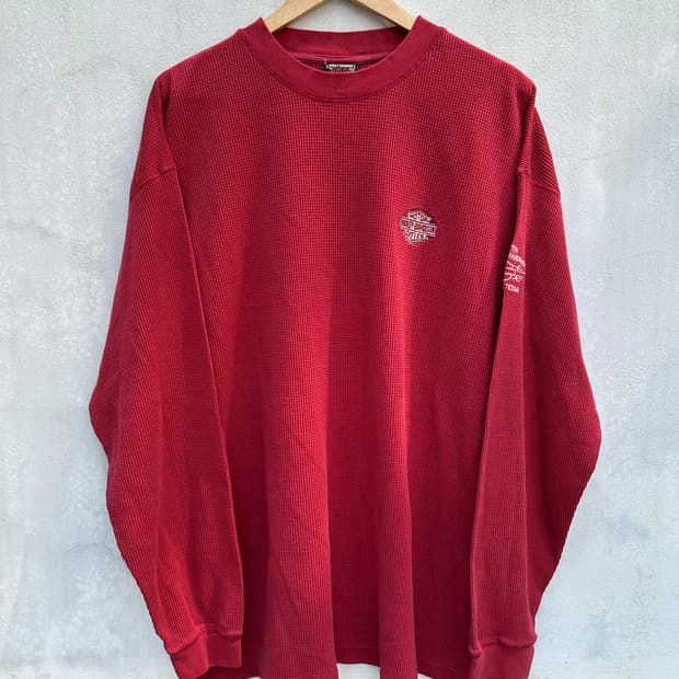 [할리데이비슨] •00s Vintage Thermal Shirt