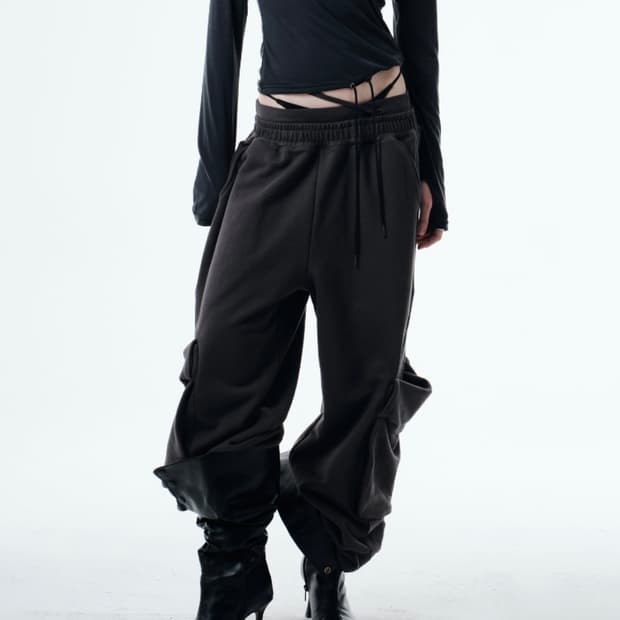 2000아카이브스 nox graphic jogger charcoal 조거