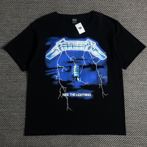 빈티지 메탈리카 락 밴드 티셔츠o 3543