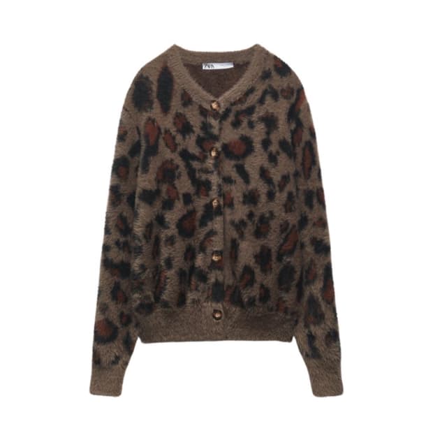 [구매] 자라 레오파드 가디건