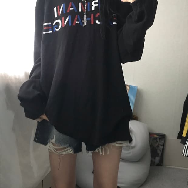 아르마니 루즈핏 롱슬리브