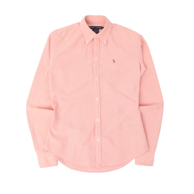 폴로 랄프로렌 옥스포드 핑크 멀티포니 셔츠