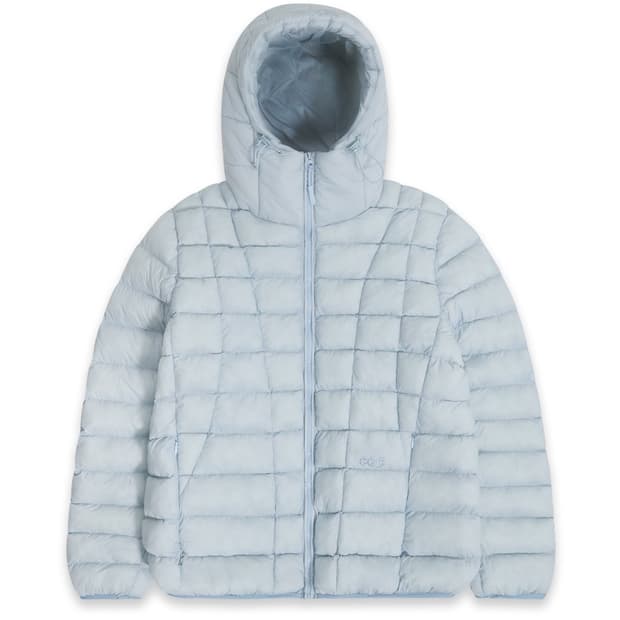 칙스 커브라인 후디드 라이트 패딩 스카이 블루 L