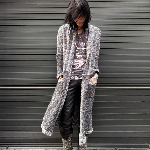 Monotone Long Knit Cardigan