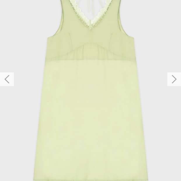 시눈) Silky Lace Slip Dress MT F