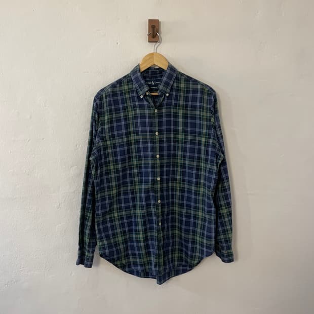 폴로 클래식핏 체크 셔츠 