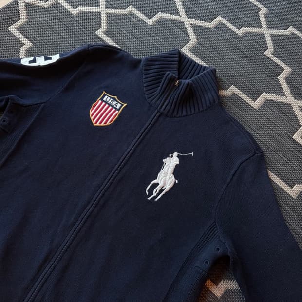 [M] 폴로랄프로렌 빅포니 USA 니트집업