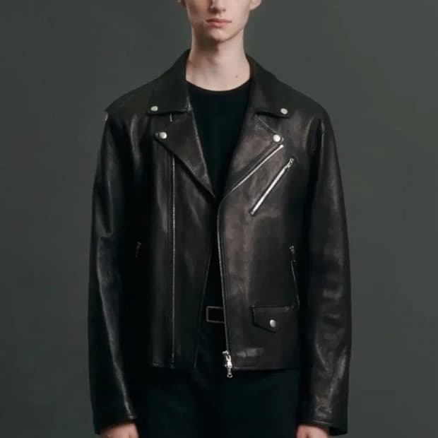 (XL) 도프제이슨 프리미엄 램스킨 베지터블 100 라이더 자켓