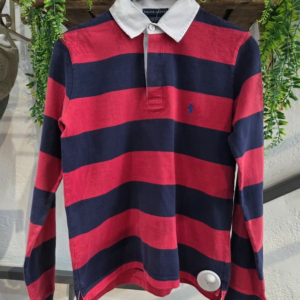 Polo 폴로 레드 스트라이프 럭비티