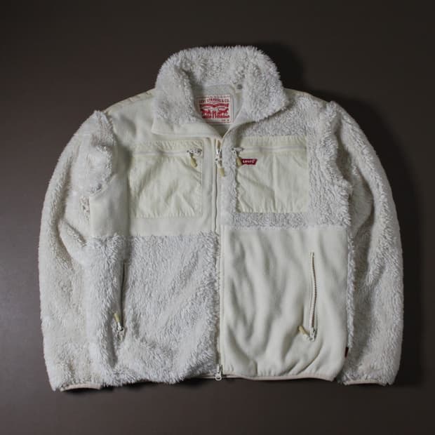 Levi's 리바이스 화이트 플리스 자켓