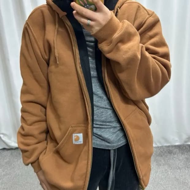 칼하트 브라운 후드집업