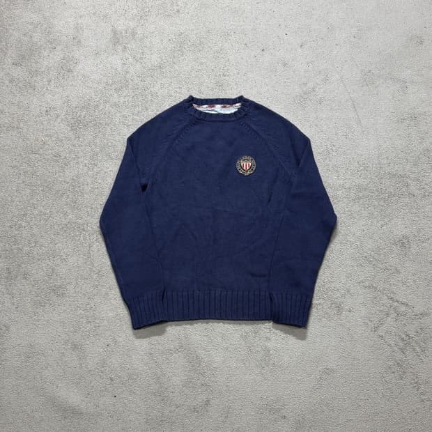 Polo 폴로 진스 컴퍼니 패치 네이비 니트 M