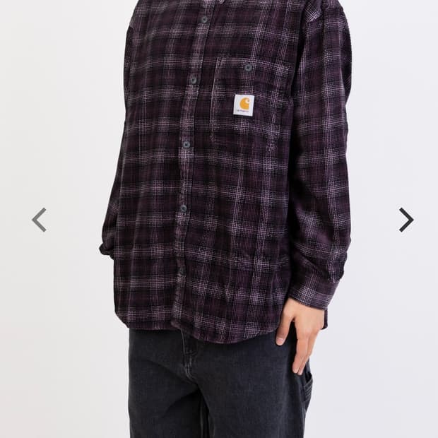 칼하트WIP L/S FLINT SHIRT-WILEY CHECK (M)