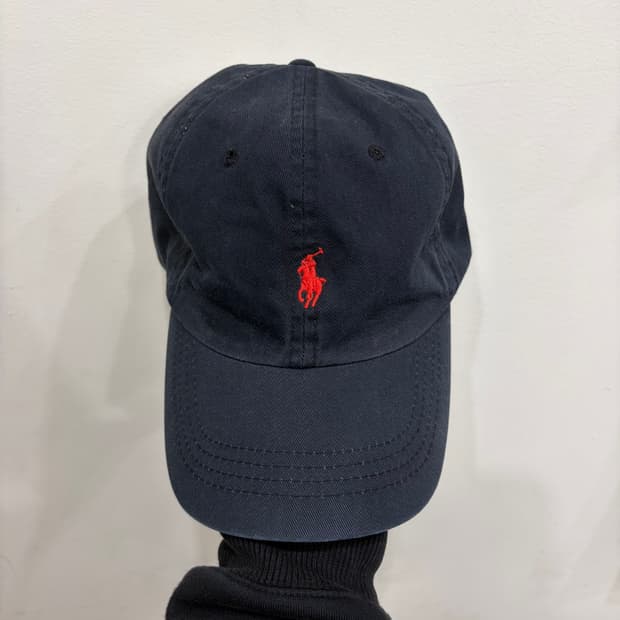 25. 폴로 가죽탭 볼캡 모자