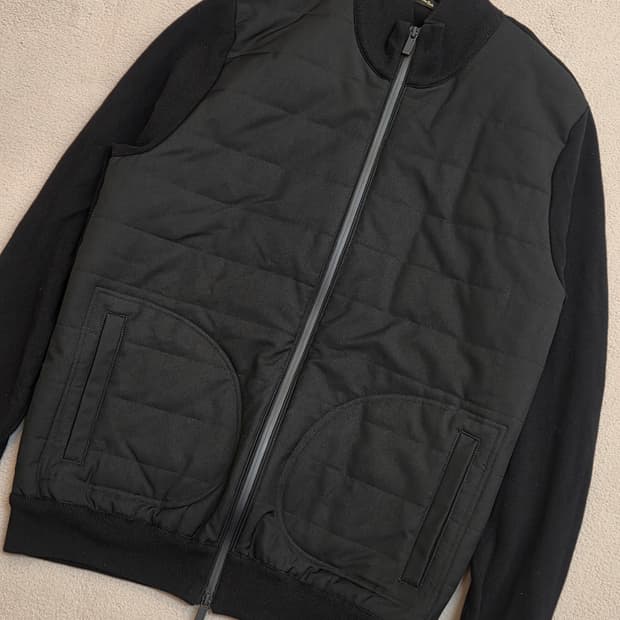 (100) 마시모두띠 퀄팅 블루종자켓 남